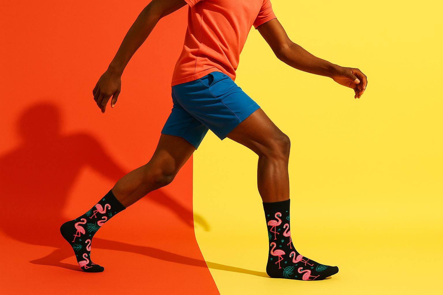 Best Flamingo print black socks for parties 2025