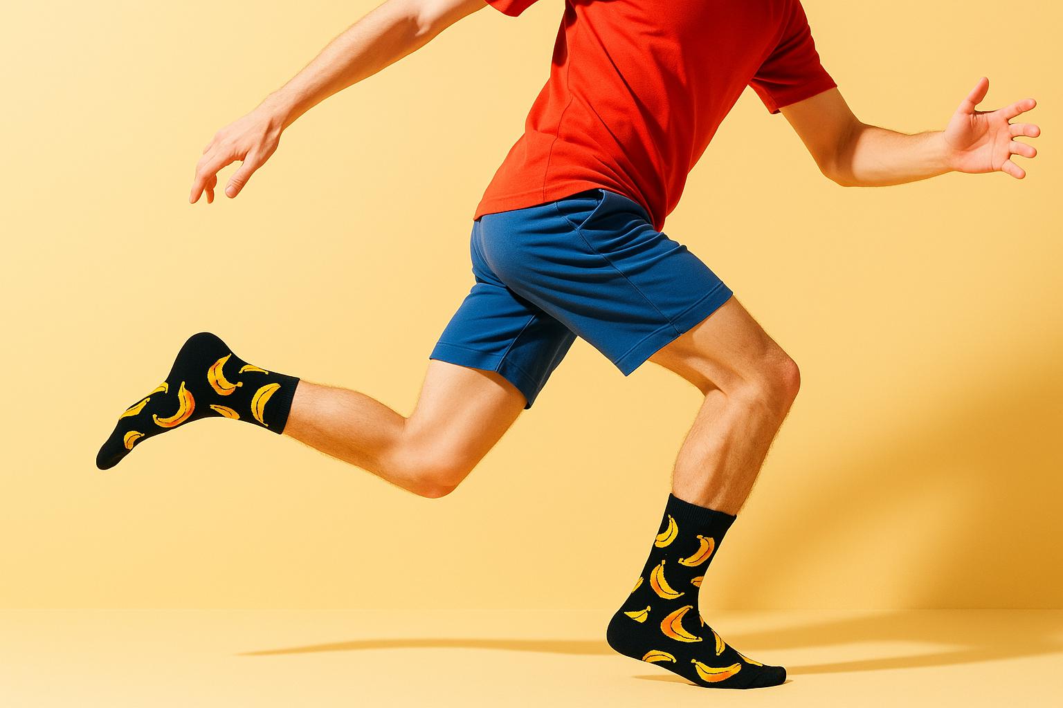 Best Banana print black socks for men 2025