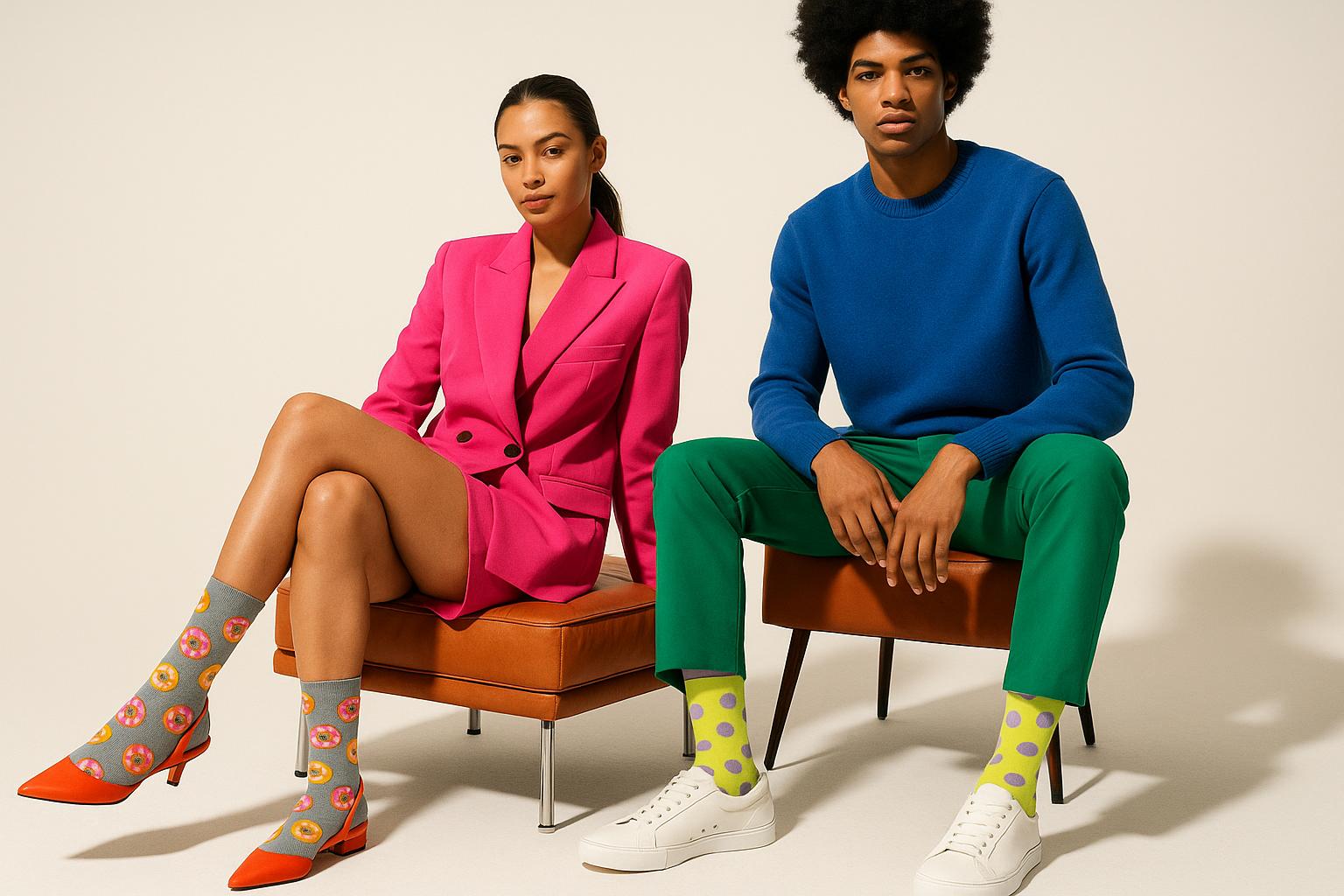 Best Doughnut print gray socks for parties 2025