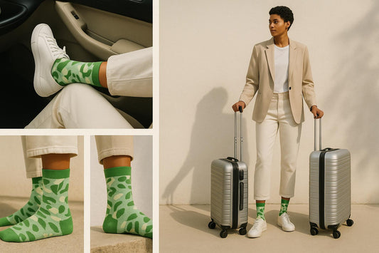 Best Matcha print green socks for travel 2025