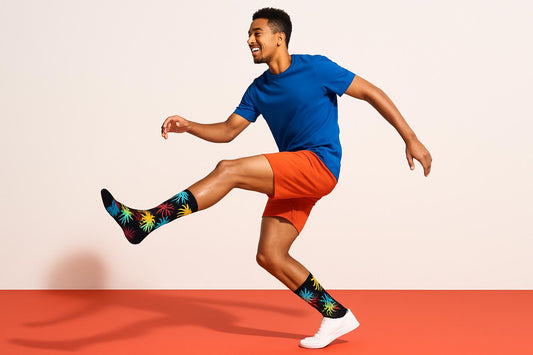 Best Palm print black socks for men 2025