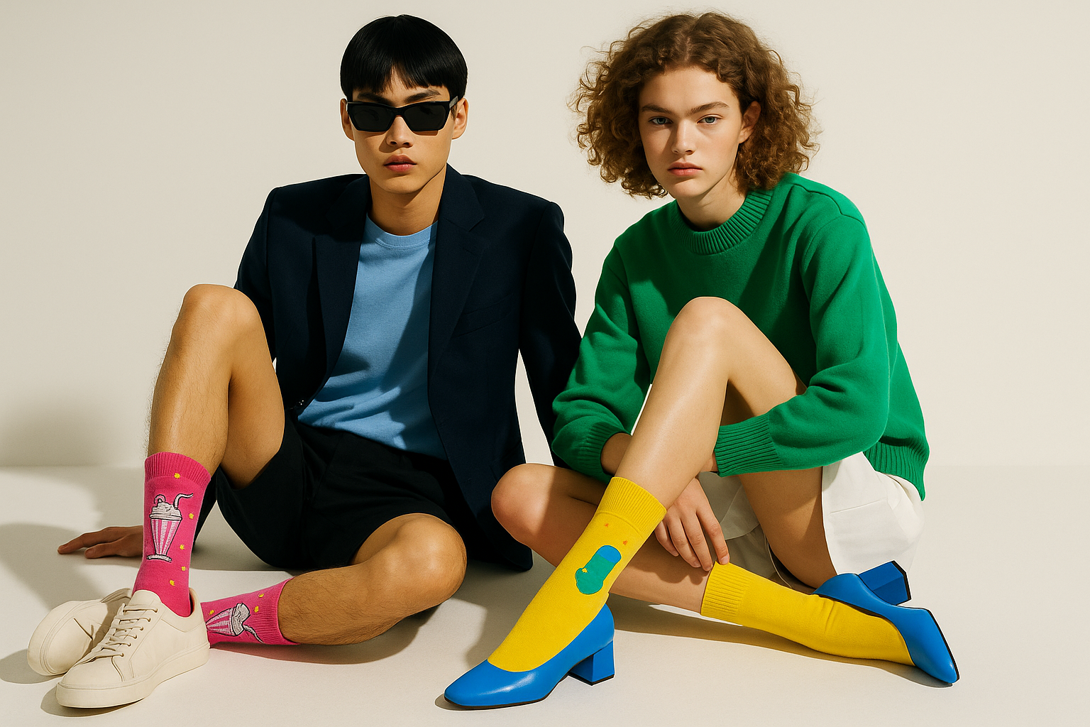 Best Milk Shake print pink socks for men 2025