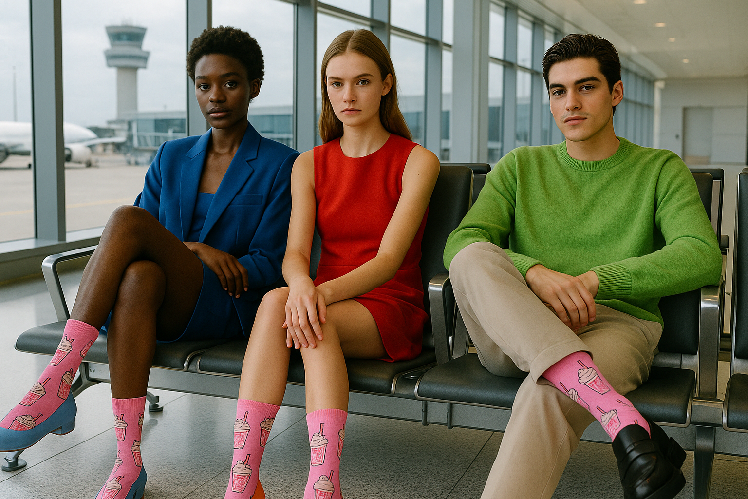 Best Milk Shake print pink socks for travel 2025