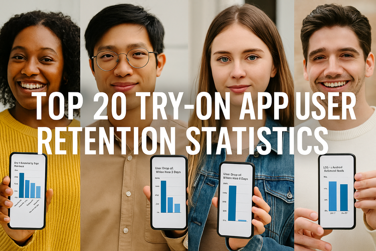 Try-on app user retention statistics