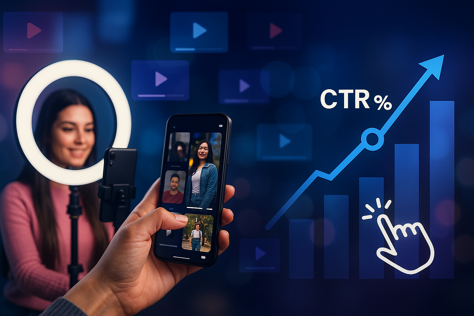 Influencer video ad CTR statistics