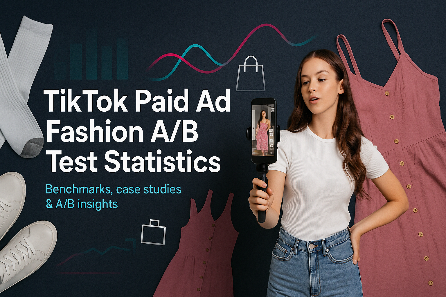 TikTok paid ad fashion A/B test statistics