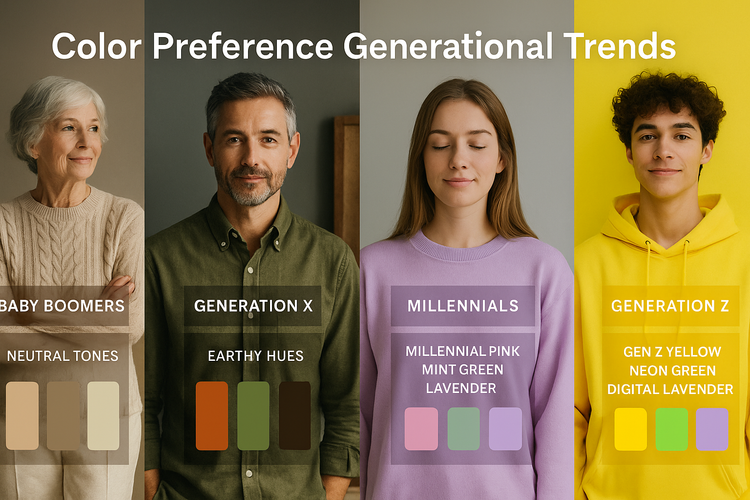 Color preference generational trends