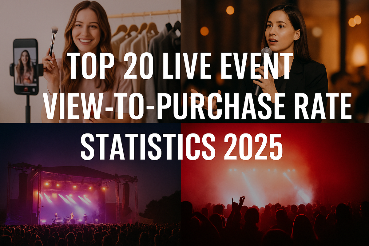 TOP 20 LIVE EVENT VIEW-TO-PURCHASE RATE STATISTICS 2025 – best colorful ...