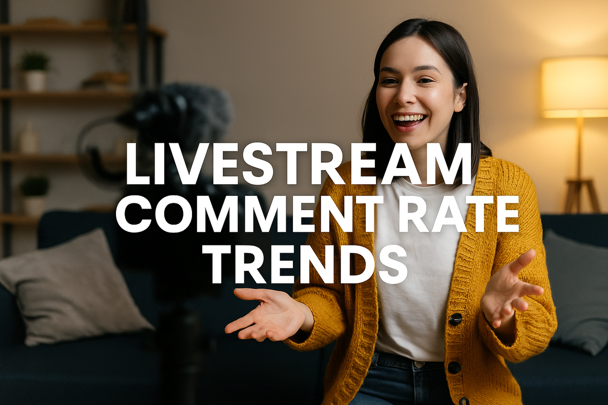 Comment/rate Graphics TOP 20 LIVESTREAM COMMENT RATE TRENDS 2025 – best colorful socks