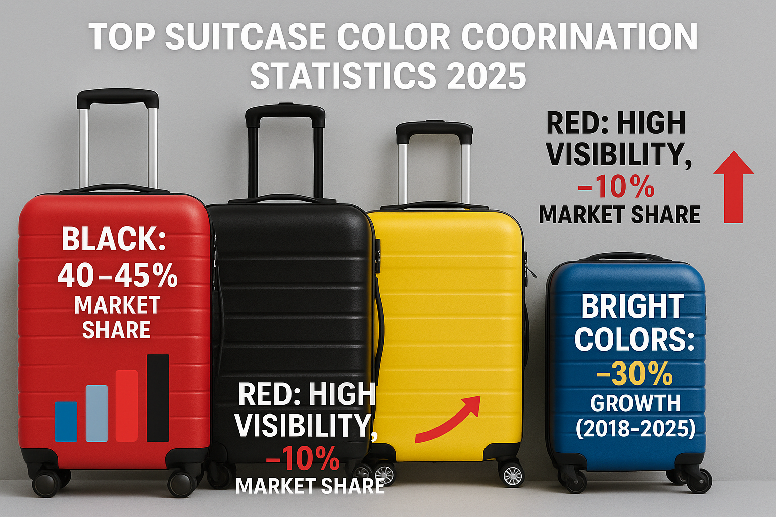 Suitcase Color Coordination Statistics