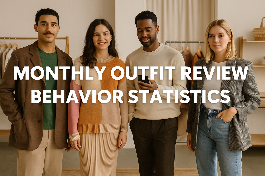 Monthly Outfit Review Behavior Statistics