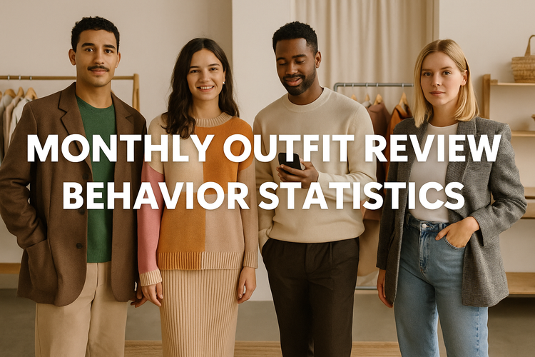 Monthly Outfit Review Behavior Statistics
