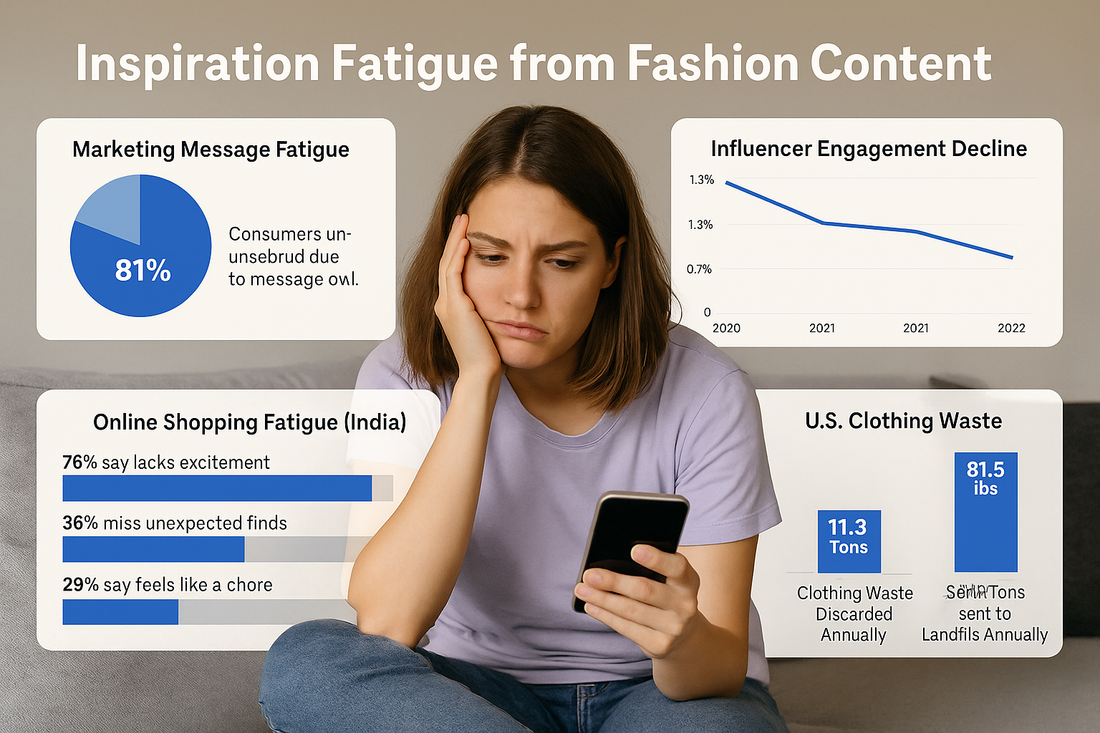Inspiration Fatigue from Fashion Content Statistics 
