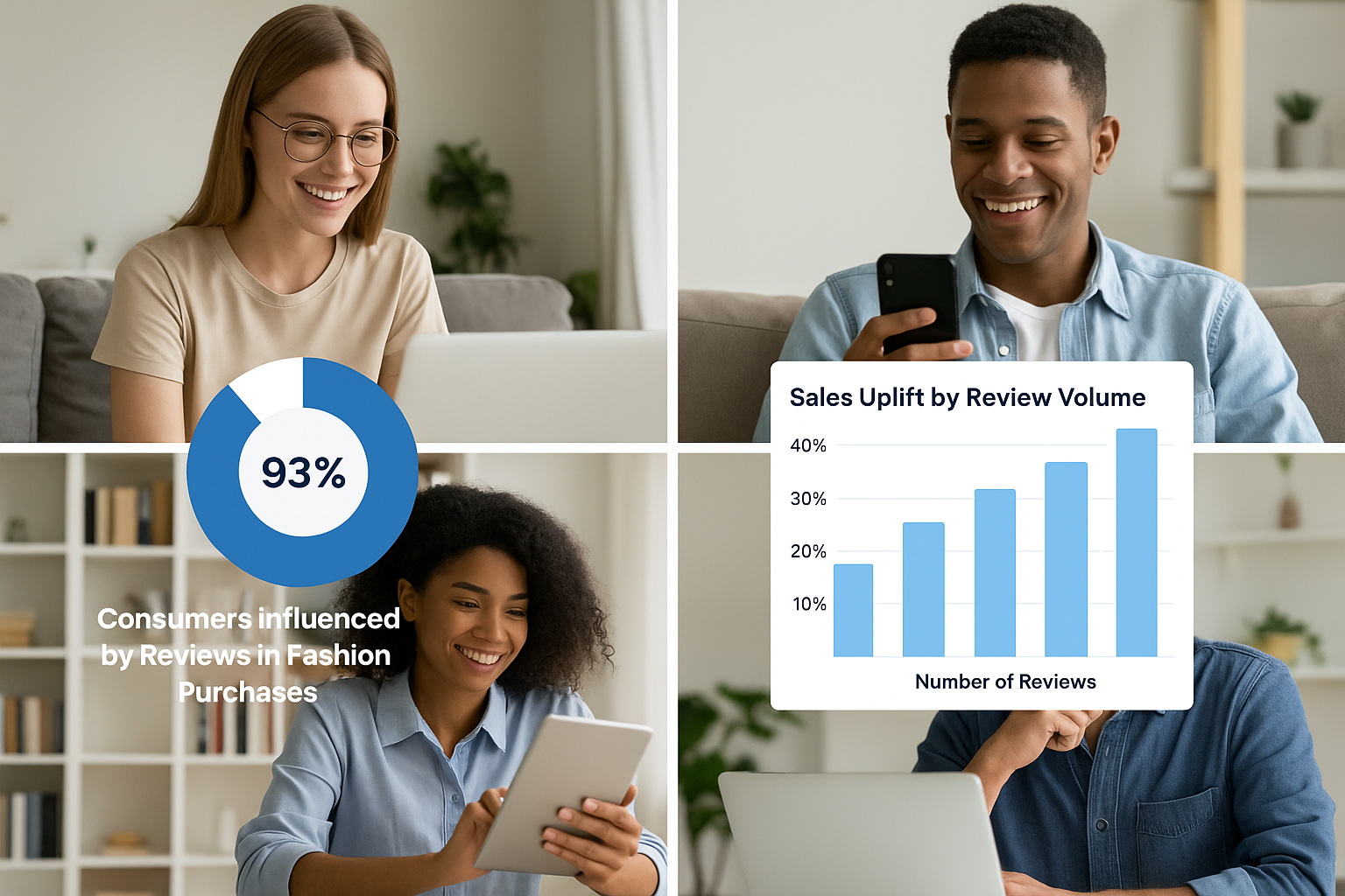 IMPACT OF REVIEWS ON FASHION PURCHASES STATISTICS