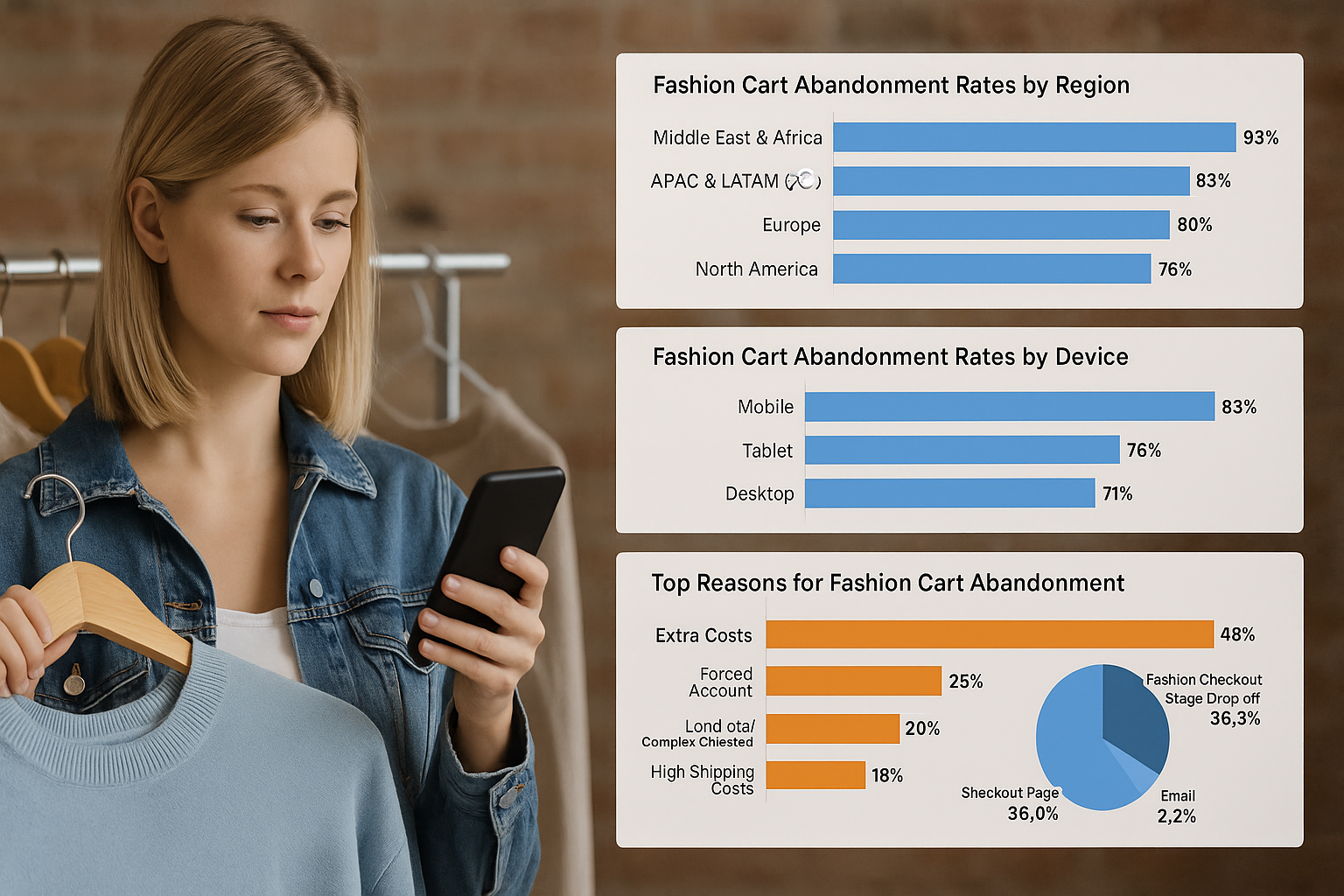 GLOBAL FASHION CART ABANDONMENT STATISTICS
