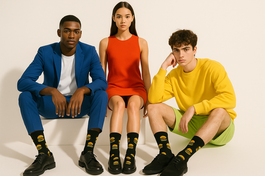 Best Burger print black socks funny 2025