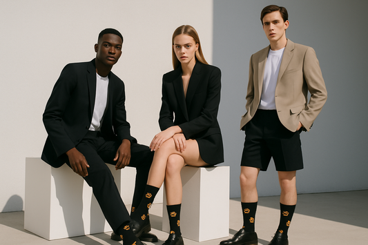 Best Burger print black socks for work 2025