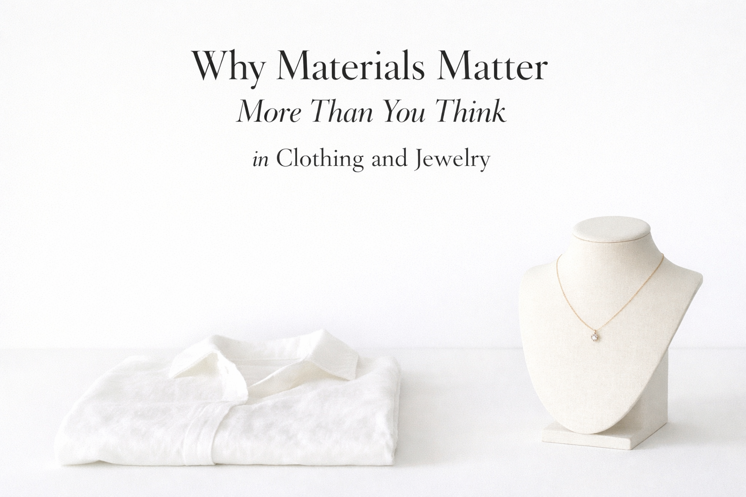 Why Materials Matter More Than You Think When Choosing Clothing and Jewelry