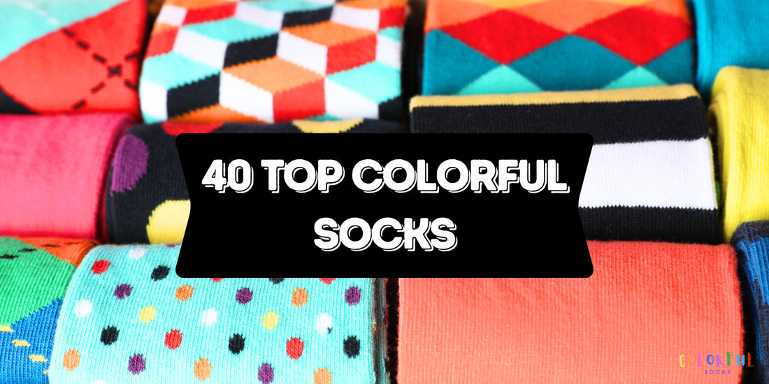 40 TOP COLORFUL SOCKS