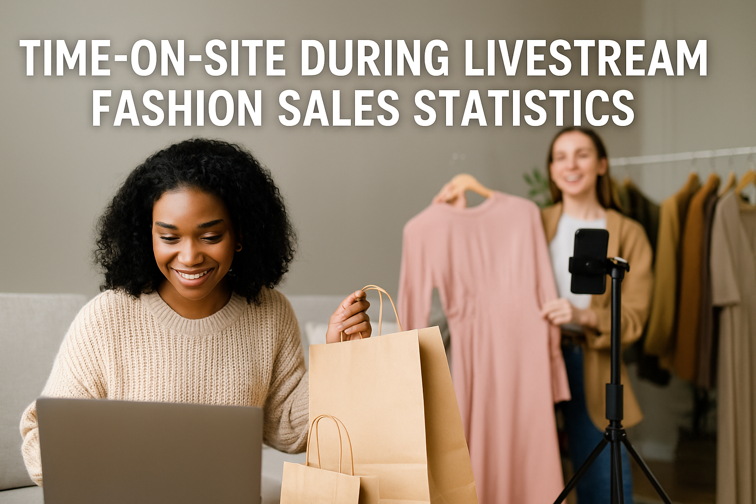 Time-on-site During Livestream Fashion Sales Statistics