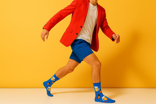 Best Beer print blue socks for gifting 2025