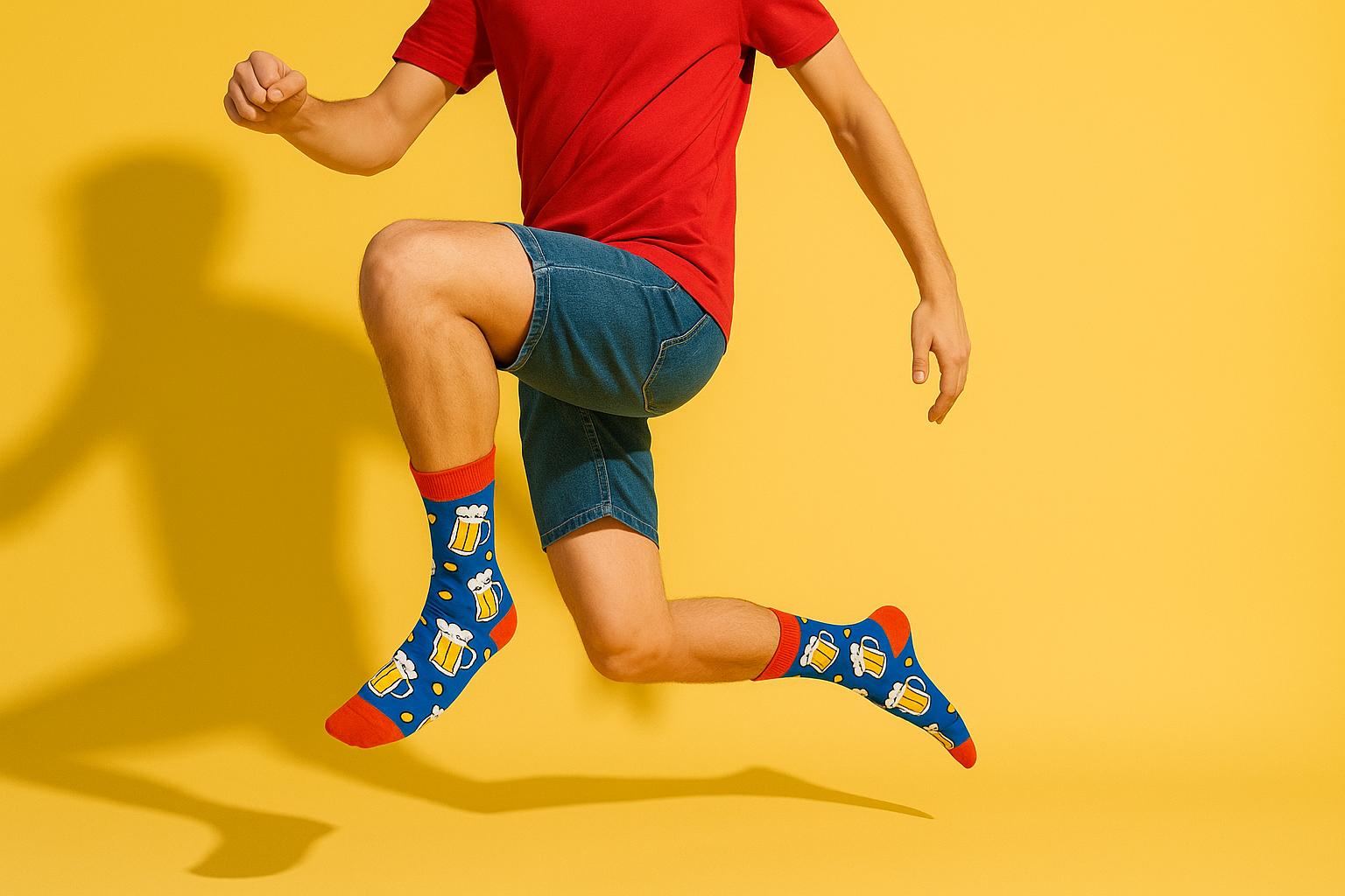Best Beer print blue socks for teens 2025