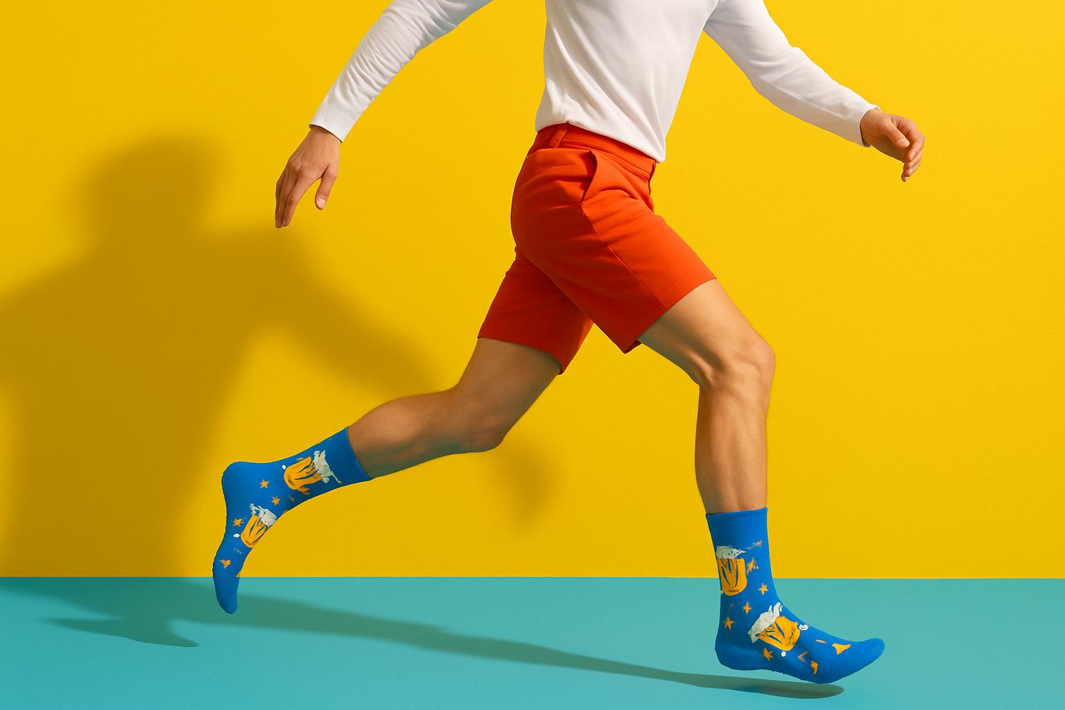 Best Beer print blue socks for travel 2025