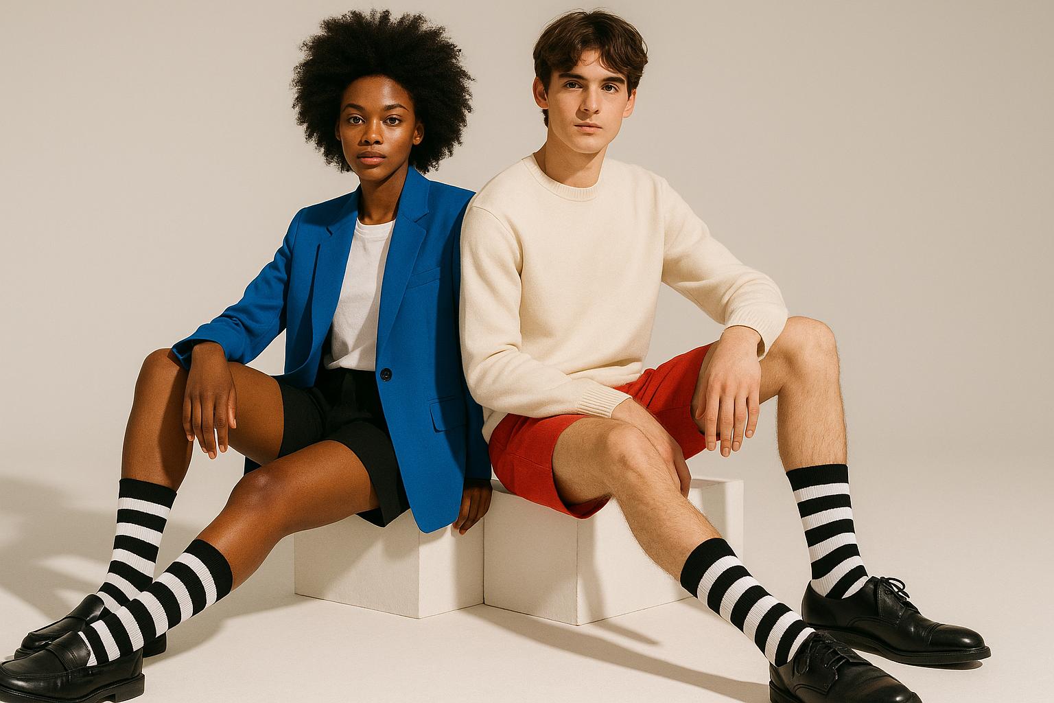 Best Stripe socks with black and white stripes funny 2025