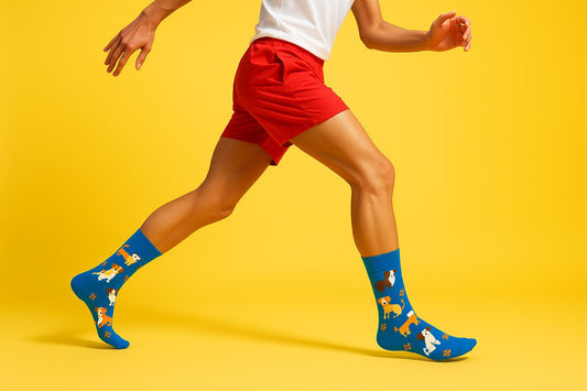 Best Dog print blue socks for work 2025
