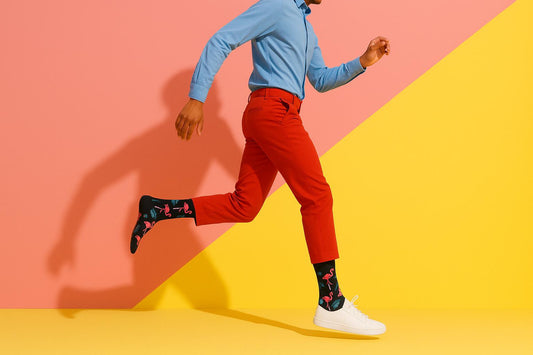 Best Flamingo print black socks for work 2025