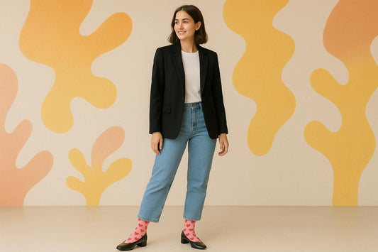 Best Heart print pink socks for parties 2025