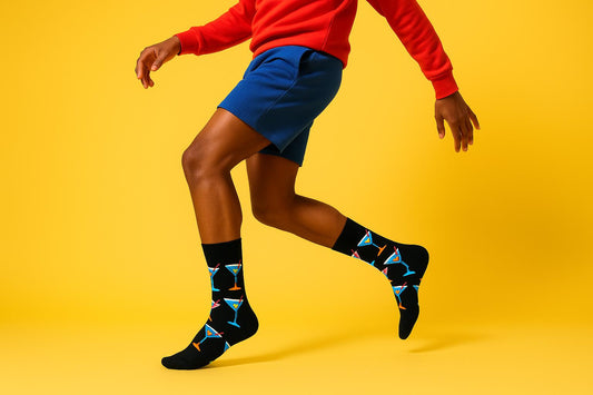 Best Martini print black socks for work 2025