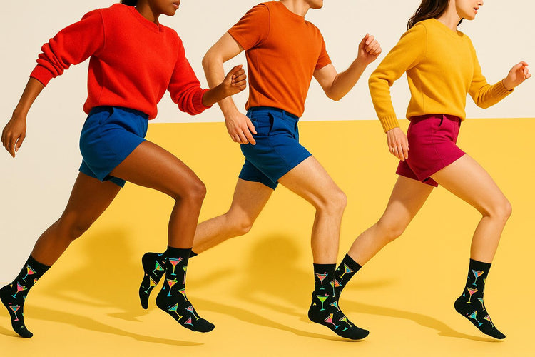 Best Martini print black socks for women 2025