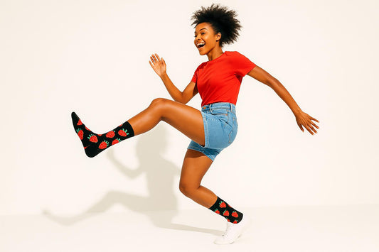 Best Strawberry print black socks for everyday wear 2025