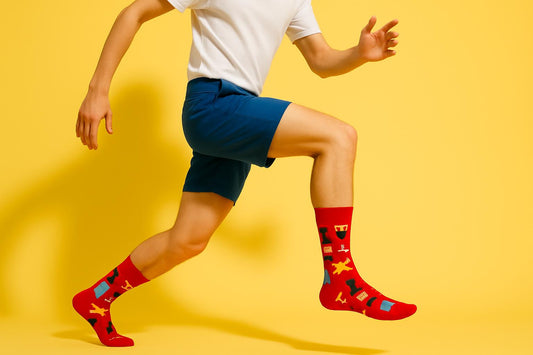 Best Wine print red socks for travel 2025