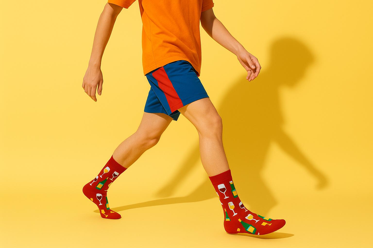 Best Wine print red socks for parties 2025