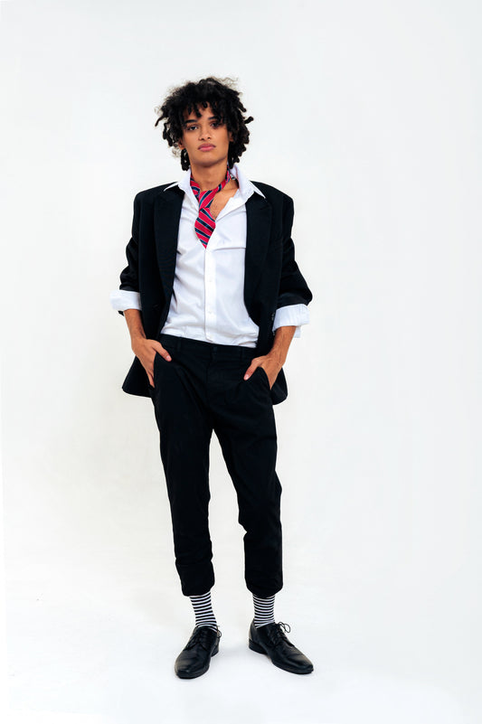 White Socks With Black Stripes Collection