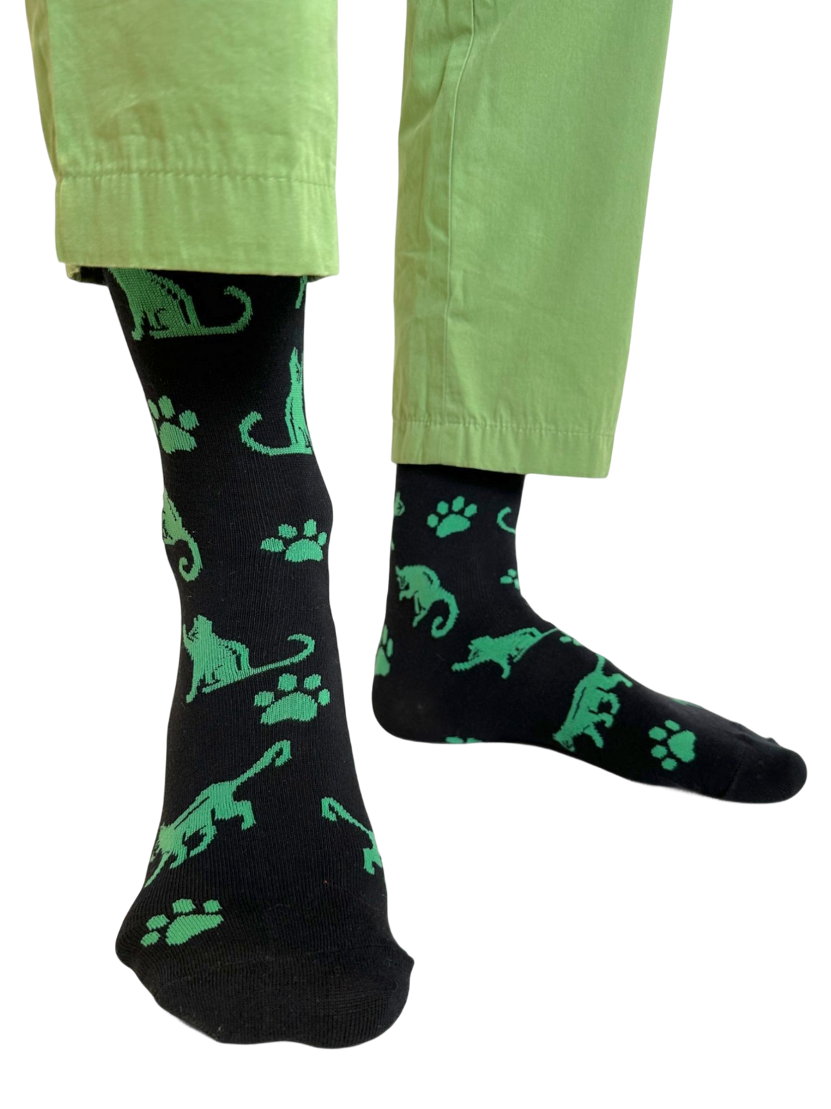 Purrfectly Black Socks
