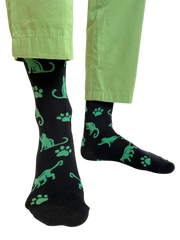 Purrfectly Black Socks