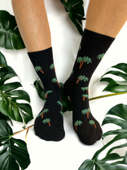 Palm Breeze Socks- Palm Socks