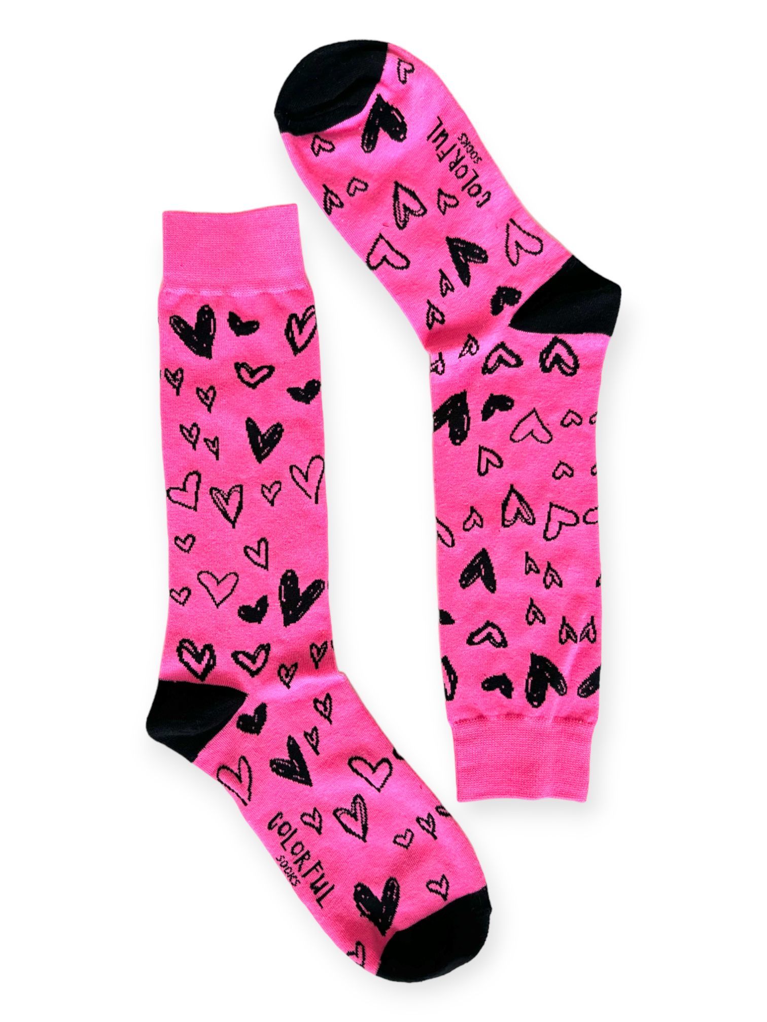 Pink Heart Socks