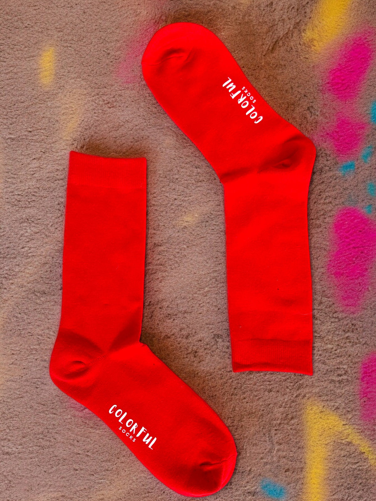 Blazing Scarlet Red Socks