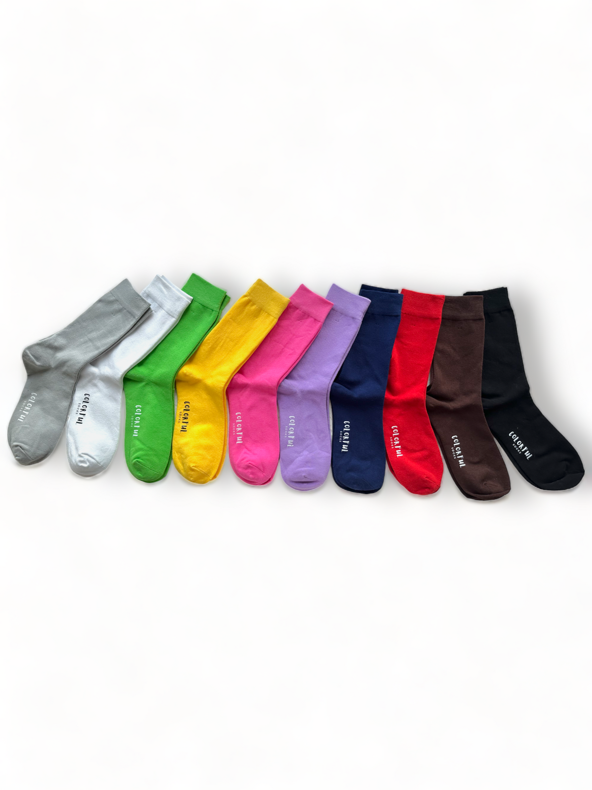 Rainbow Set - Solid Color Socks