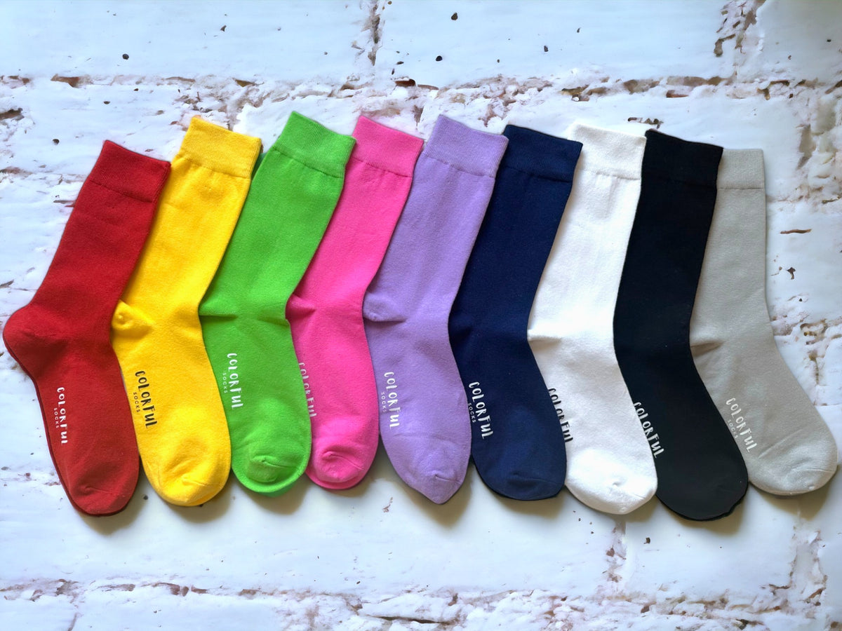 Rainbow Set - Solid Color Socks